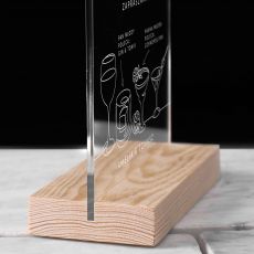 Statuetka plexi MENU DRINK�W NA WESELE