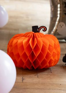 Papierowa DEKORACJA DYNIA honeycomb (2szt.) dekoracja na halloween dynia dekoracja dekoracja halloweenowa