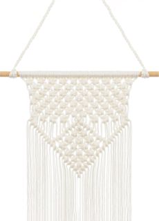 Dekoracja wisz�ca MAKRAMA NA KIJU dekoracja boho wisz�ca dekoracja makrama boho makrama �lubna