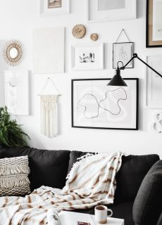 Dekoracja wisz�ca MAKRAMA NA KIJU dekoracja boho wisz�ca dekoracja makrama boho makrama �lubna