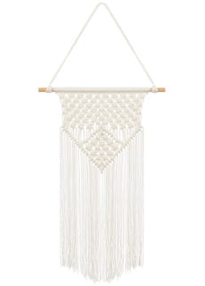 Dekoracja wisz�ca MAKRAMA NA KIJU dekoracja boho wisz�ca dekoracja makrama boho makrama �lubna