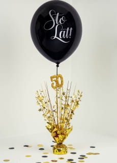 Dekoracja kaskadowa 50 LAT zota