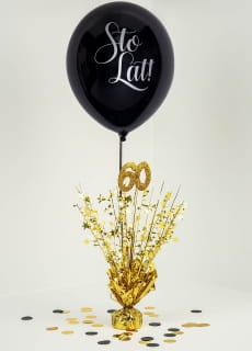Dekoracja kaskadowa 60 LAT zota