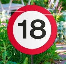 Dekoracja na patyku ZNAK 18
