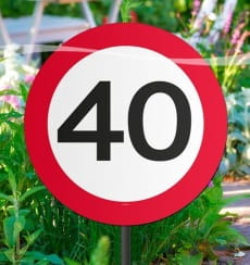Dekoracja na patyku ZNAK 40