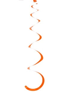 Dekoracja wiszca SWIRL pomaraczowa (5szt.) 