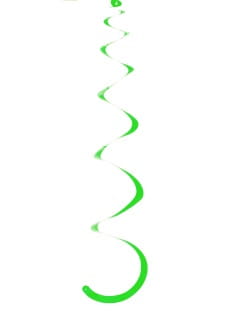 Dekoracja wiszca SWIRL zielona (5szt.)