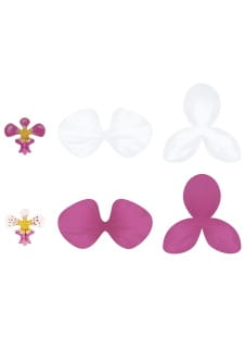 Dekoracje papierowe ALOHA kwiatki hawajskie (6szt.)