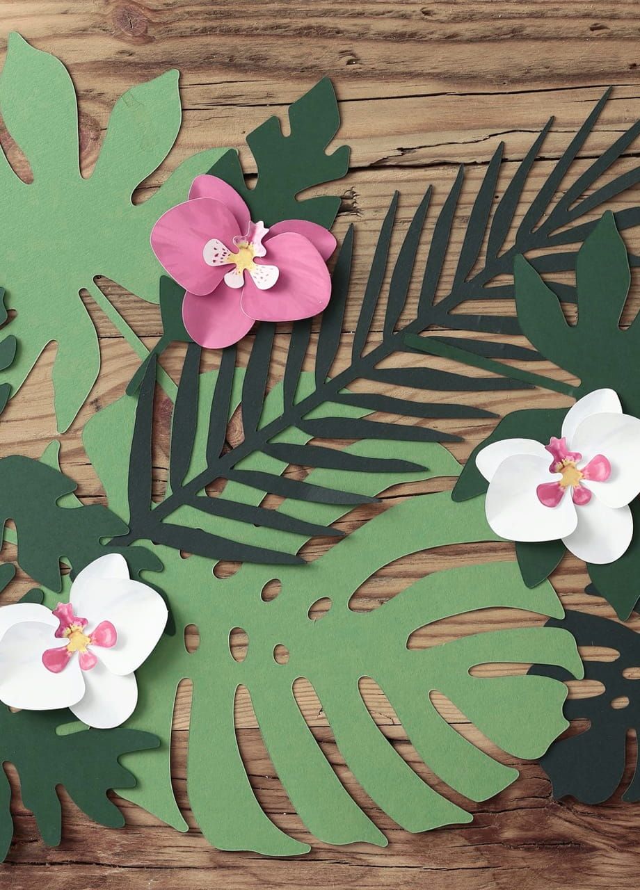 Dekoracje papierowe ALOHA dekoracje hawajskie mix