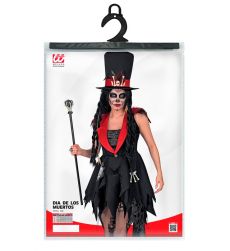 Str�j DIA DE LOS MUERTOS sukienka i kapelusz - XL str�j na halloween damski Dia de los Muertos przebrania