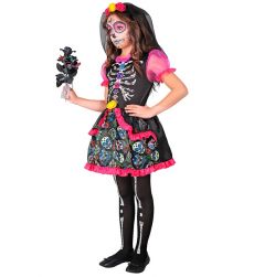 Str�j dzieci�cy La Catrina DIA DE LOS MUERTOS - 104cm