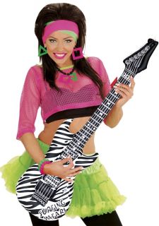 Dmuchana zabawka GITARA ZEBRA dodatek do stroju