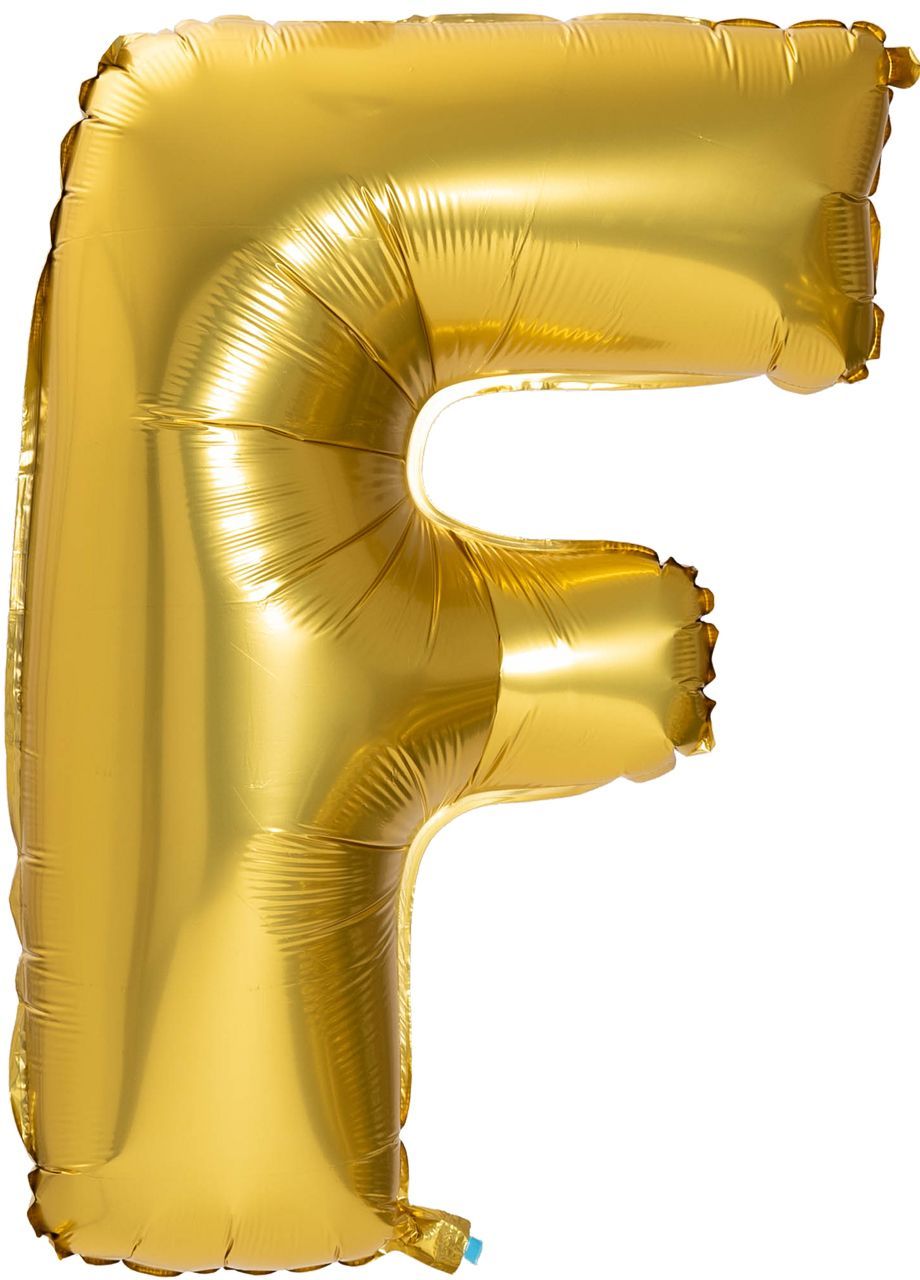 Duży balon LITERKA F matowy 85cm