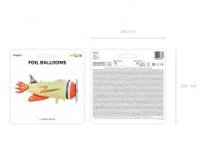 Du�y foliowy balon SAMOLOCIK 91cm