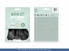 Ekologiczne balony czarne 30cm (10 szt.)