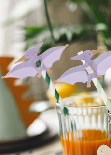 Ekologiczne s�omki do picia PTERODAKTYL (6szt.)