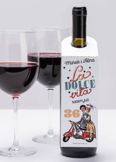 Zawieszki na butelki LA DOLCE VITA (4 szt.)