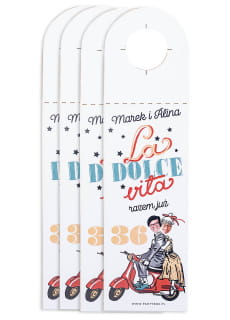 Zawieszki na butelki LA DOLCE VITA (4 szt.)