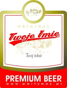 Personalizowane etykiety na piwo PREMIUM BEER