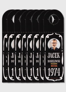 Zawieszki na alkohol butelki JACK personalizowane (4szt.)