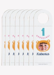 Zawieszki na butelki ROCZEK MISIA (8szt.)