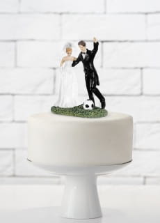 Figurka na tort weselny PI�KA NO�NA 14cm dekoracja tortu �lubnego