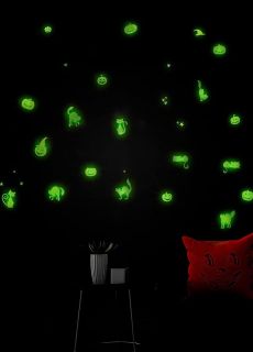 Fluorescencyjne naklejki na halloween naklejki �wiec�ce w ciemno�ci naklejki Halloween