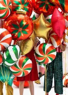 Foliowy BALON CUKIEREK 35cm balon �wi�teczny balon lizak �wi�teczny balon