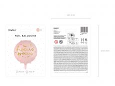 Foliowy balon HOCUS POCUS r�owy 45cm