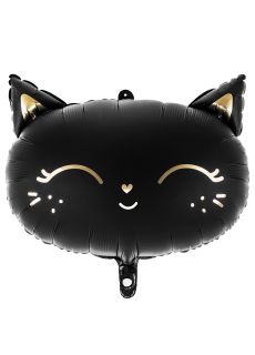 Foliowy balon KOTEK czarny 48x36cm