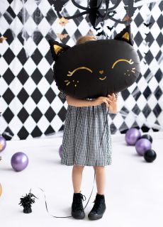 Foliowy balon KOTEK czarny 48x36cm