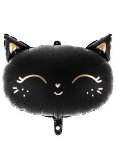 Foliowy balon KOTEK czarny 48x36cm