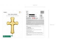 Foliowy balon na chrzest/komuni� KRZY�