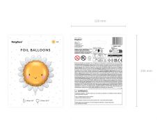 Foliowy BALON S�O�CE 90 cm