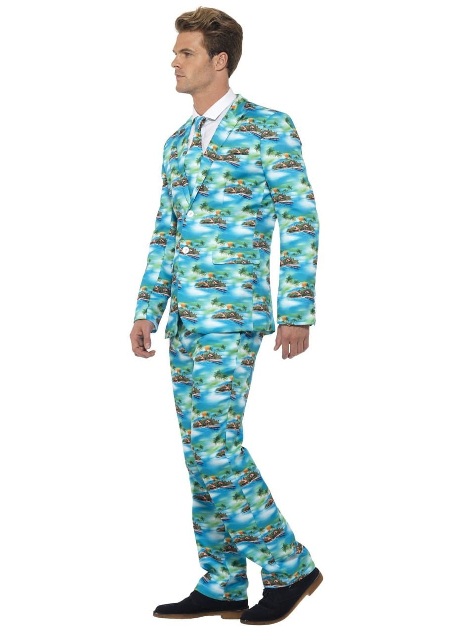 Kolorowy garnitur ALOHA strój hawajski - XL