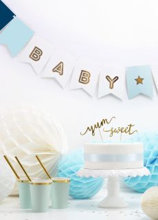 Girlanda BABY BOY dekoracja baby shower 1,6 m