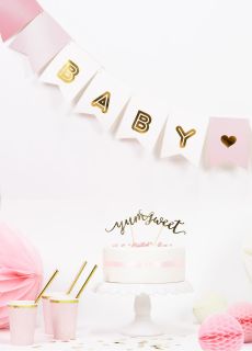 Girlanda BABY GIRL dekoracja baby shower 1,75 m