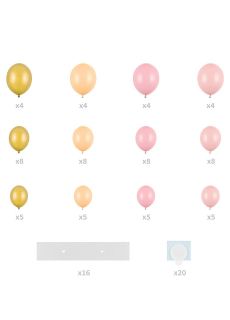Girlanda balonowa ze stela�em SERCE r�owe