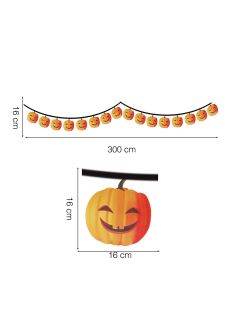 Girlanda DYNIA dekoracja halloweenowa (3m) dekoracja na halloween ozdoba halloweenowa ozdoba na halloween