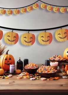 Girlanda DYNIA dekoracja halloweenowa (3m) dekoracja na halloween ozdoba halloweenowa ozdoba na halloween