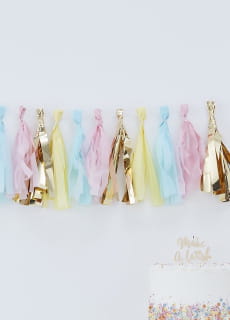 Girlanda frdzle PICK & MIX pastel & gold