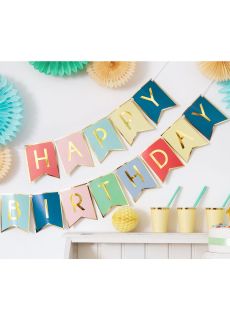 Girlanda HAPPY BIRTHDAY urodzinowa dekoracja (175cm)