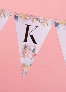 Personalizowana girlanda na 18 urodziny KWIATY 4-8 znak�w