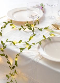 �wiec�ca girlanda LI�CIE dekoracja sto�u led girlanda led lampki dekoracyjne girlanda li�cie