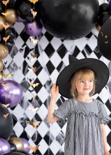 Girlanda na Halloween NIETOPERZE z�ota 1,5m girlanda nietoperze girlanda Halloween