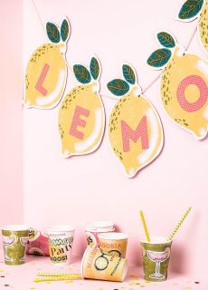 Girlanda personalizowana z w�asnym napisem LEMON PARTY 17-24 znaki