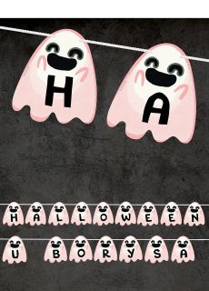 Personalizowana girlanda halloween PSIKUS 4-8 znak�w