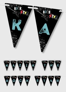 Girlanda personalizowana ROCKSTAR urodzinowa 4-8 znak�w