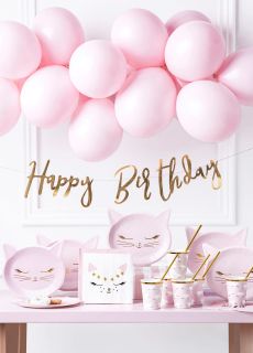 Girlanda urodzinowa HAPPY BIRTHDAY r�owe z�oto