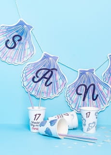 Girlanda personalizowana muszelki MERMAID